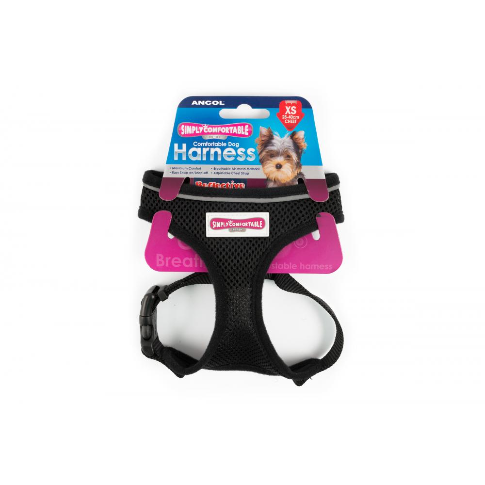 1 Ancol Comfort Mesh Harness Black