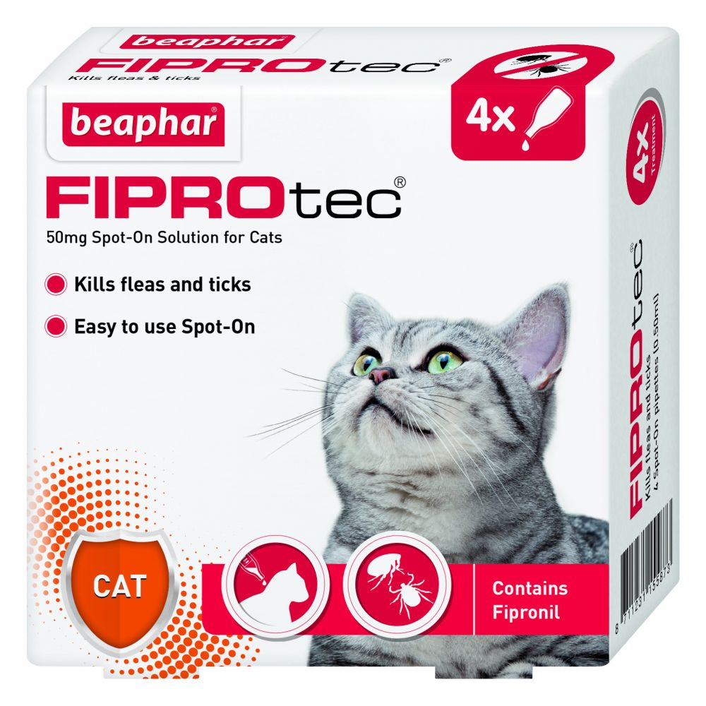 1 Beaphar FIPROtec Spot On Cat 4 pipette