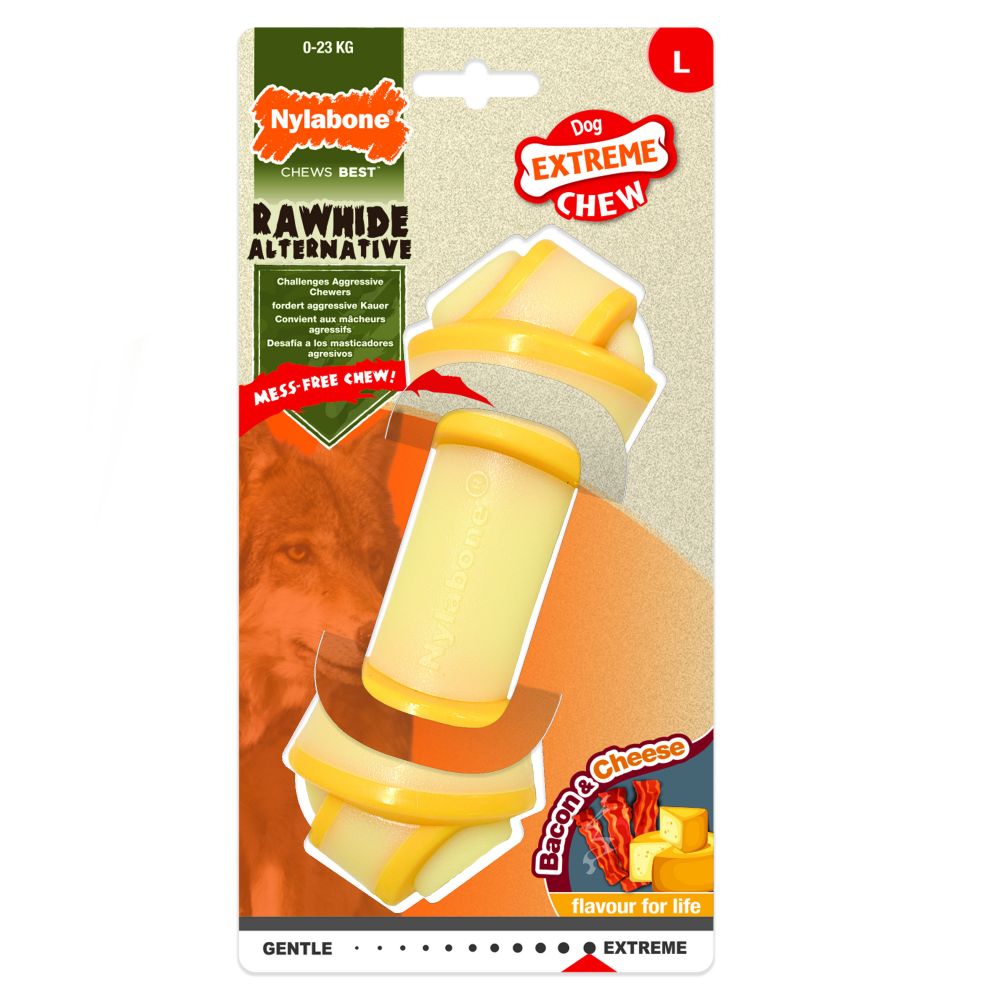 1 Nylabone Knot Bone Bacon-cheese